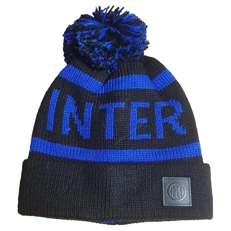 Inter 153105 - Cappello PonPon Jacquard Inter