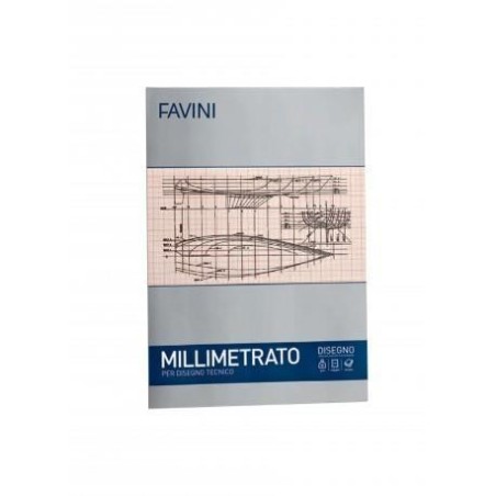 Favini A205003 - Album Millimetrato Formato A3 42 x 29,7 cm
