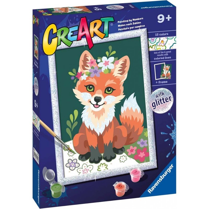 Ravensburger 23725 - CreArt - Volpe con Fiori