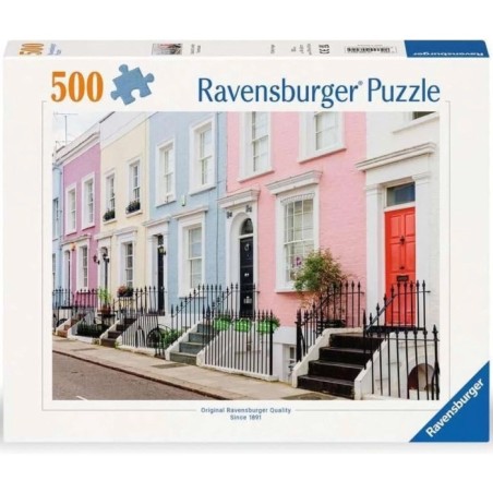 Ravensburger 304 - Puzzle 500 Pezzi - Case Colorate Londinesi