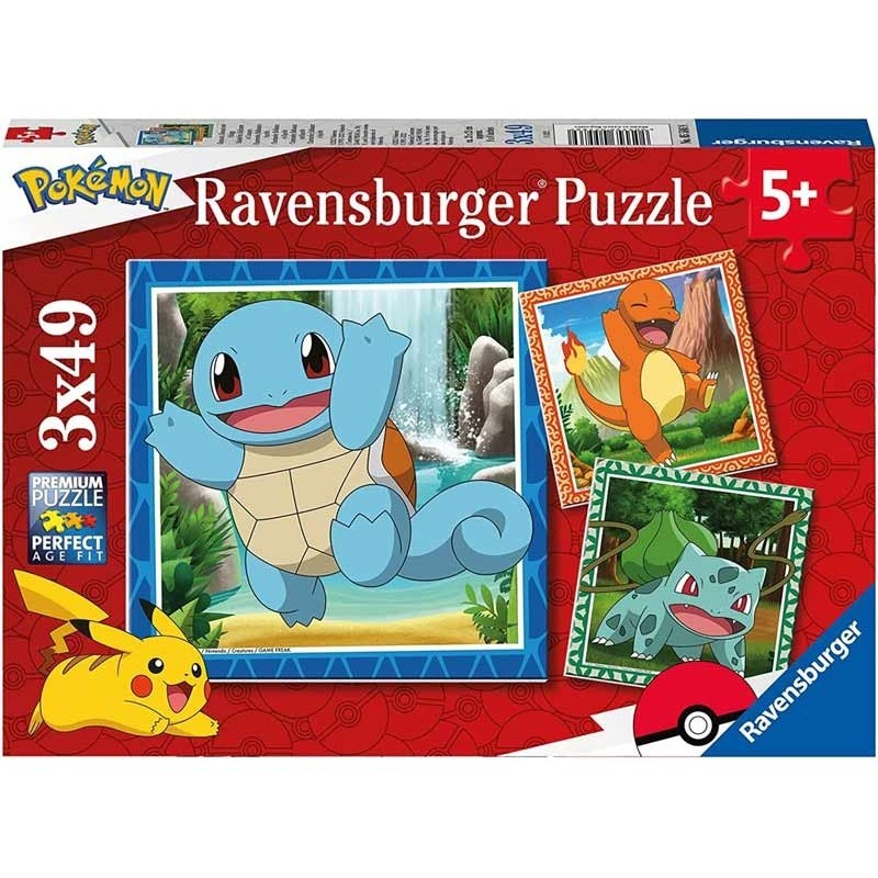 Ravensburger 5586 - Puzzle 3 x 49 Pezzi - Pokemon