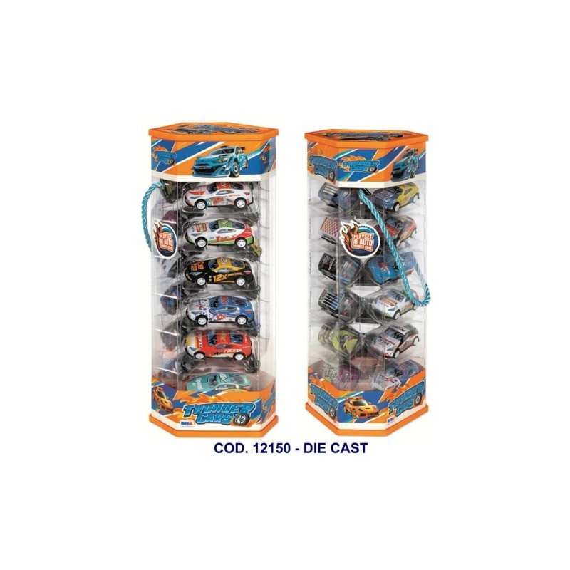 Rstoys 12150 - PlaySet Auto Thunder Cars 18 Pezzi