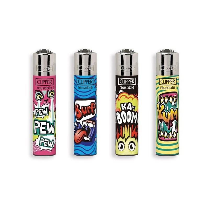 Clipper 22146 - Accendini Clipper Mini Onomatopea Conf.48 pz