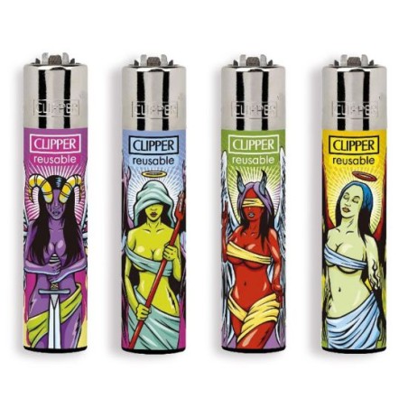 Clipper 23819 - Accendini Clipper Large Angel vs Demon Conf.48 pz