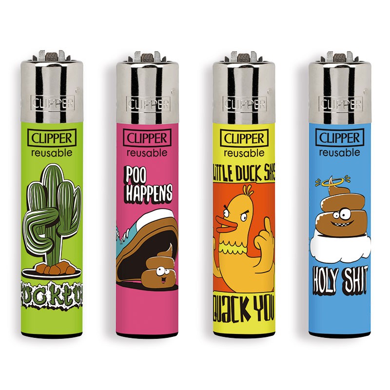 Clipper 22119 - Accendini Clipper Large Trendy Sentences Conf.48 pz