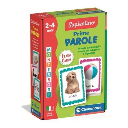 Clementoni 16835 - Montessori - Flashcards Prime Parole