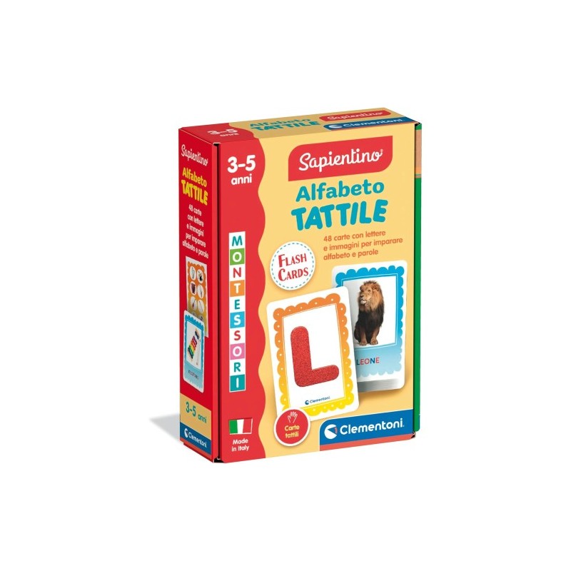 Clementoni 16838 - Montessori - Alfabeto Tattile