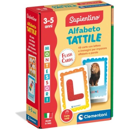 Clementoni 16838 - Montessori - Alfabeto Tattile