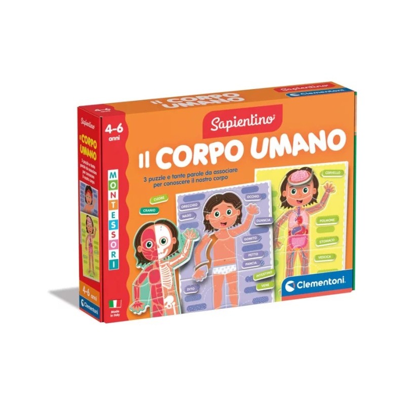 Clementoni 16876 - Montessori - Il Corpo Umano