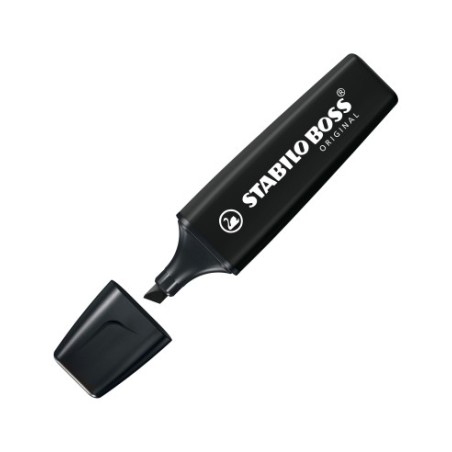 Stabilo 70/46 - Marcatore Boss Nero Punta Scalpello Conf.10 pz