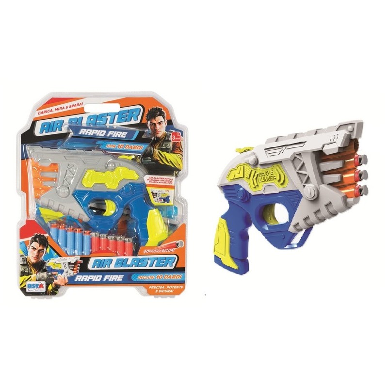 Rstoys 12201 - Blister Pistola Airblaster 10 Dardi