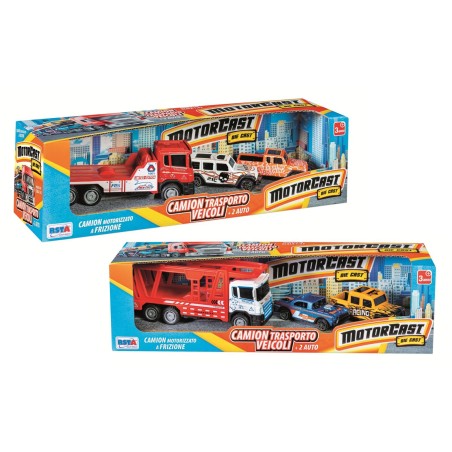 Rstoys 12271 - Camion Bisarca Frizione con 2 Auto