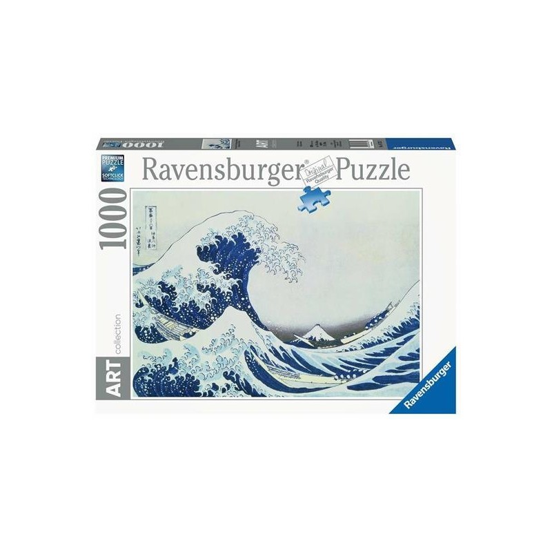 Ravensburger 107 - Puzzle 1000 Pezzi - La Grande Onda di Kanagawa