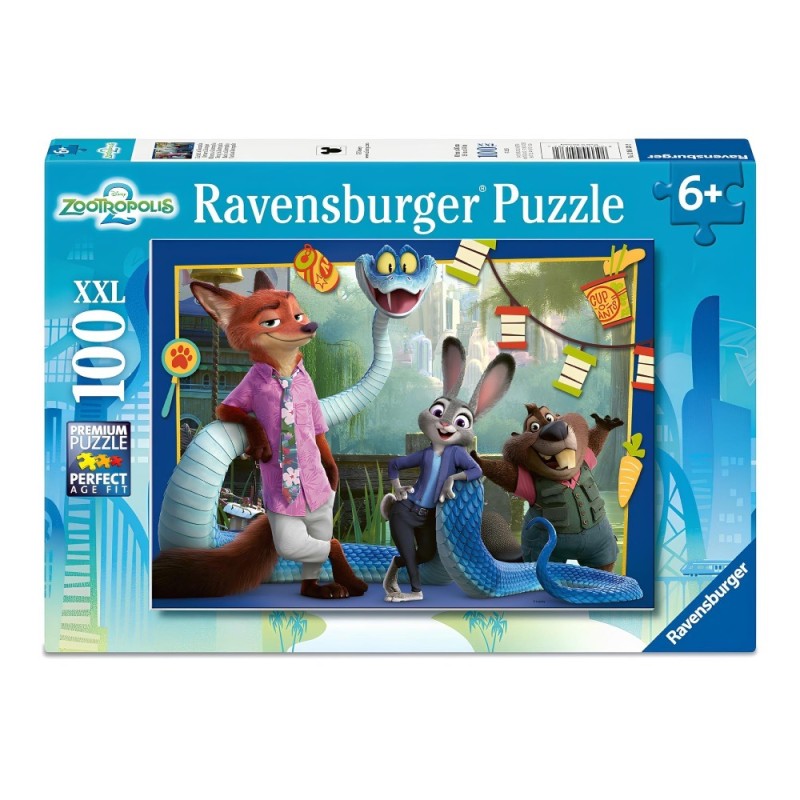 Ravensburger 04138 - Puzzle 100 Pezzi - Zootropolis