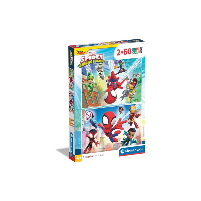 Clementoni 21625 - Puzzle 2 x 20 Pezzi - Spidey