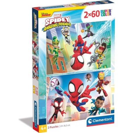 Clementoni 21625 - Puzzle 2 x 20 Pezzi - Spidey