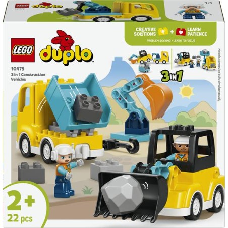 Lego 10475 - Duplo - Veicoli da Cantiere 3 in 1