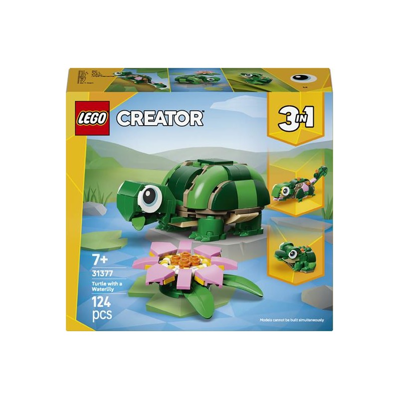 Lego 31377 - Creator - Tartaruga con Fiore di Ninfea