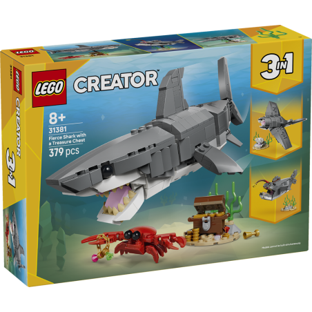 Lego 31381 - Creator - Squalo con Scrigno del Tesoro