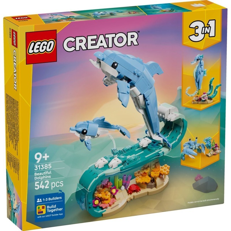 Lego 31385 - Creator - Animali Marini : Meravigliosi Delfini