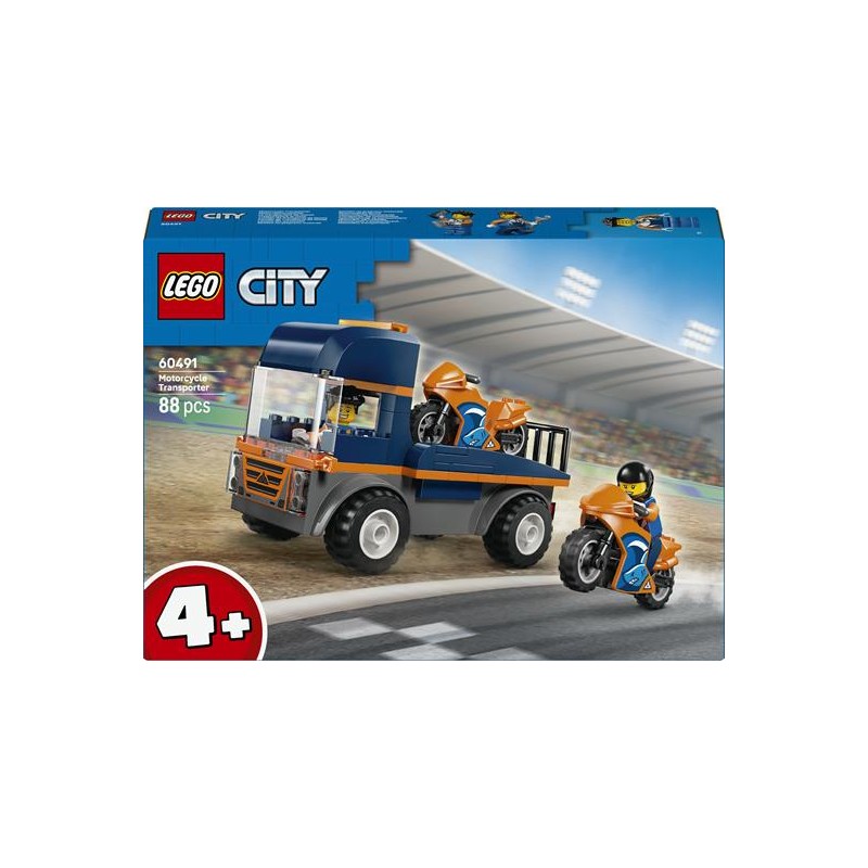 Lego 60491 - City - Trasportatore di Moto