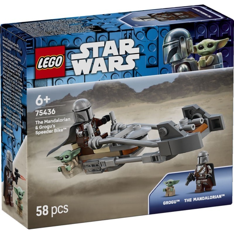 Lego 75436 - Star Wars - Speeder Bike del Mandaloriano e di Grogu