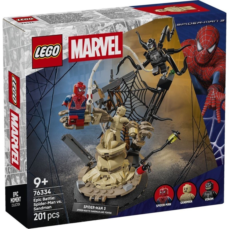 Lego 76334 - Marvel - Battaglia Epica : Spider-Man vs Sandman