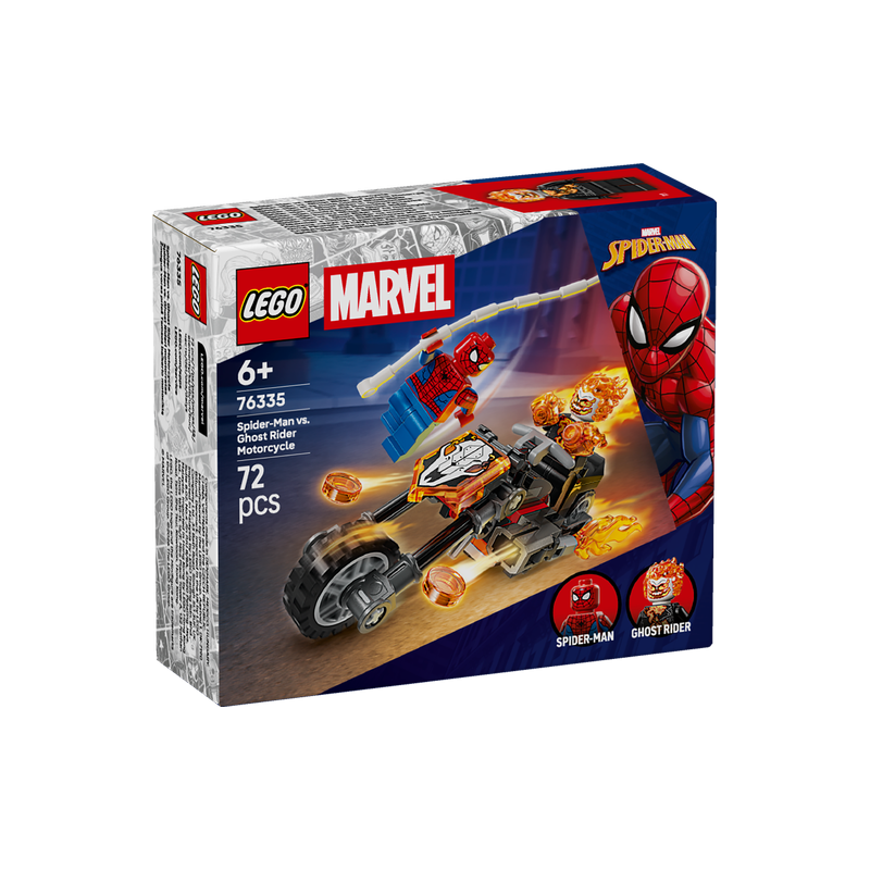 Lego 76335 - Marvel - Spider-Man vs Ghost Rider in Motocicletta