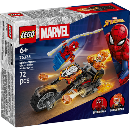 Lego 76335 - Marvel - Spider-Man vs Ghost Rider in Motocicletta