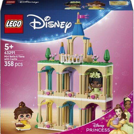 Lego 43291 - Disney - Mini-Belle e Mini-Tiana con Castello