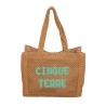 Fratelli Pesce 8973 - Borsa Paglia Cinque Terre con Zip 42 x 35 x 15 cm