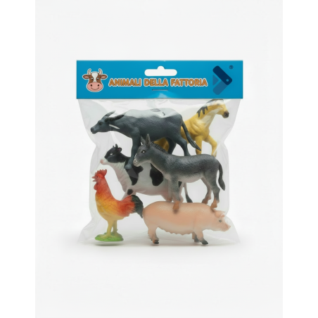 Fratelli Pesce 8974 - Busta 6 Animali Fattoria 12 cm