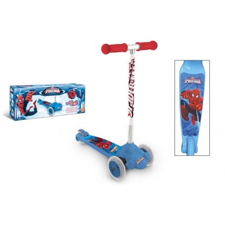 Mondo 18395 - Monopattino Twist & Roll 3 Ruote Spider Man