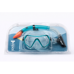 Fratelli Pesce 5100 - Set Maschera e Boccaglio Vetro Temperato Media 8+