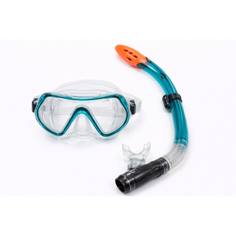 Fratelli Pesce 5100 - Set Maschera e Boccaglio Vetro Temperato Media 8+