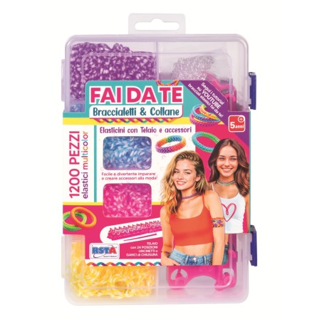Rstoys 12302 - Valigetta Elasticini e Telaio Collane e Braccialetti