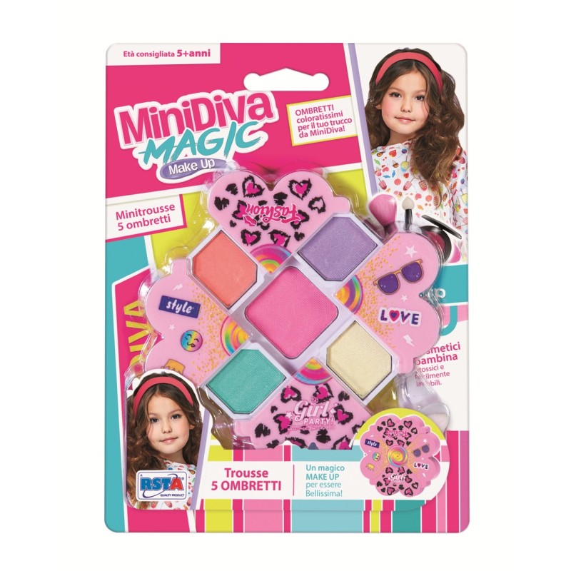 Rstoys 12293 - Blister Trousse Minidiva 6 Ombretti a Scomparsa