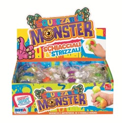 Rstoys 12275 - Monster Squeezable Schiaccia e Strizza Display 12 pz