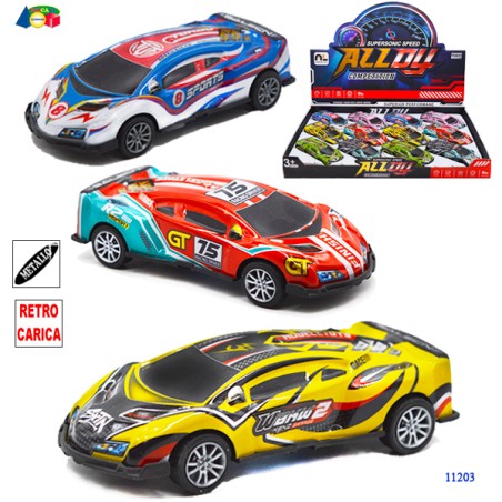 Rstoys 11203 - Auto Retrocarica Display 12 pz
