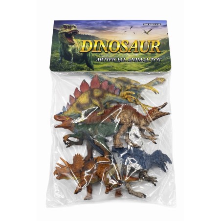 Fratelli Pesce 8980 - Busta 6 Dinosauri 17 cm