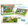 Teorema 40415 - Fatto Di Legno Puzzle Colorati 16 Figure