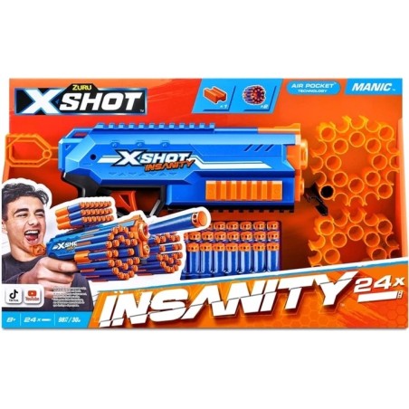 Zuru 36603 - X-Shot -Insanity Series 1 Manic 48 Dardi