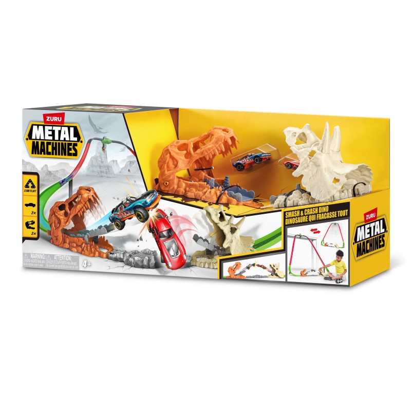Zuru 67132 - Metal Machines Pista Smash & Crash Dino