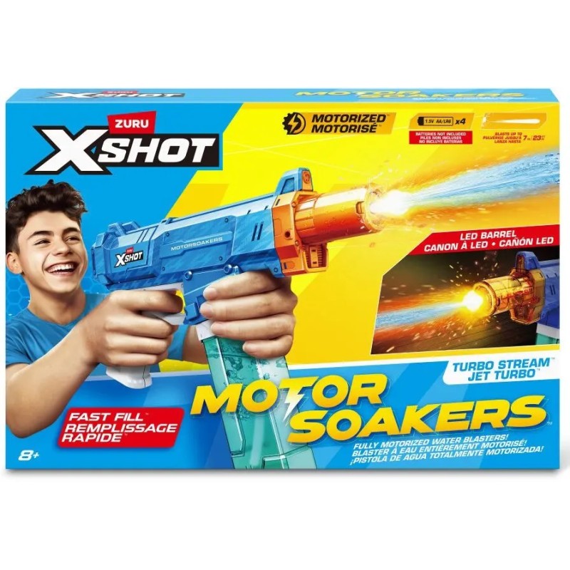 Zuru 118196 - X-Shot Pistola ad Acqua Motor Soaker Fast Fill a Batteria