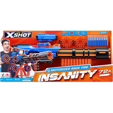 Zuru 36605 - X-Shot Insanity Motorized Gatling