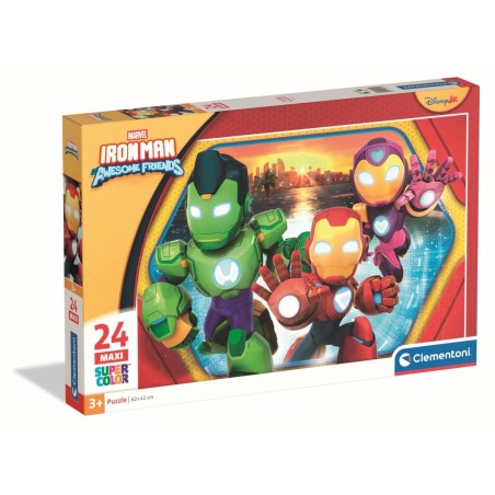 Clementoni 24829 - Puzzle 24 Pezzi Maxi - Iron Man