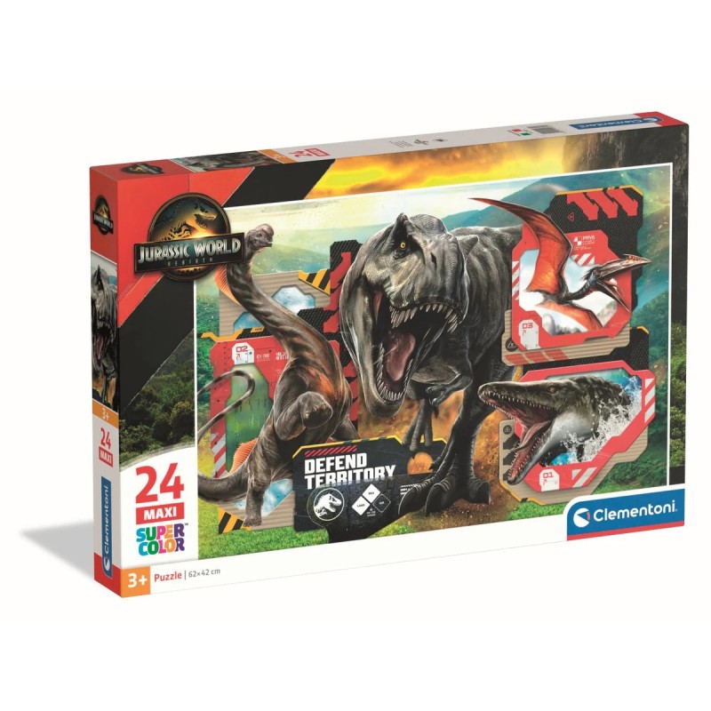 Clementoni 24835 - Puzzle 24 Pezzi Maxi - Jurassic World