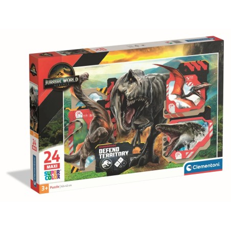 Clementoni 24835 - Puzzle 24 Pezzi Maxi - Jurassic World