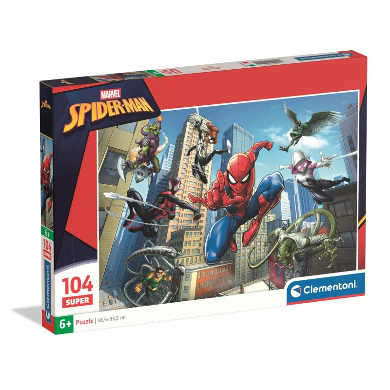 Clementoni 25014 - Puzzle 104 Pezzi - Spiderman