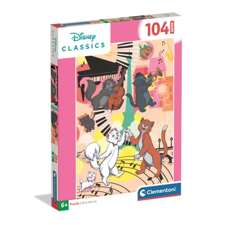 Clementoni 25026 - Puzzle 104 Pezzi - Aristogatti